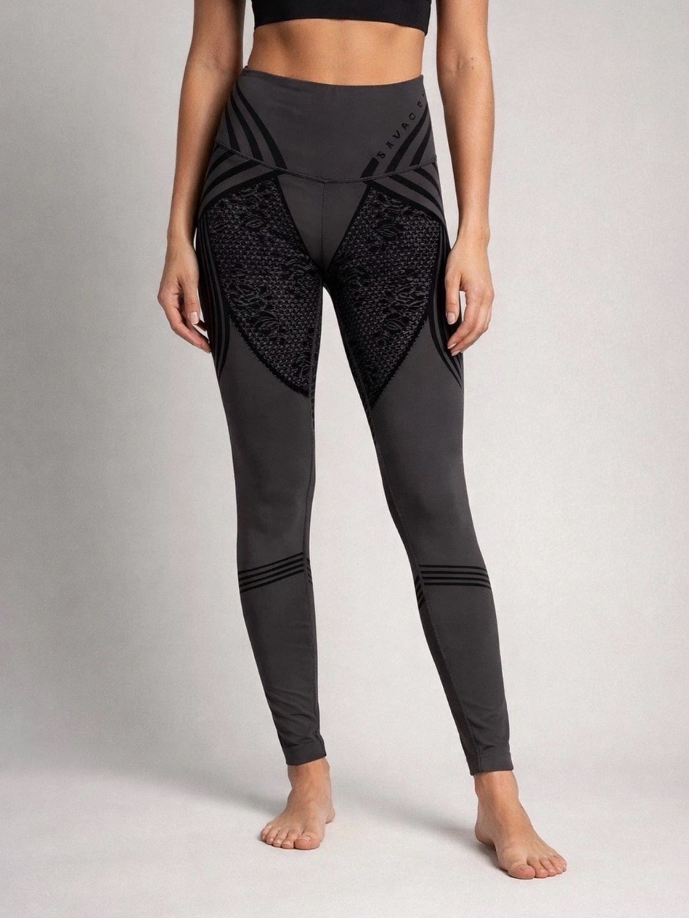 Savage X Fenty Charcoal Black Sculpting High-Waist Leggings